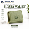 Luxury Geometric Women's Short Wallet – Sage Green