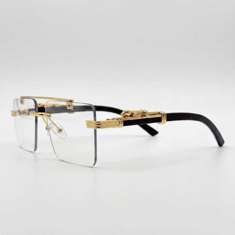 Luxury Rimless Gold Frame Eyeglasses