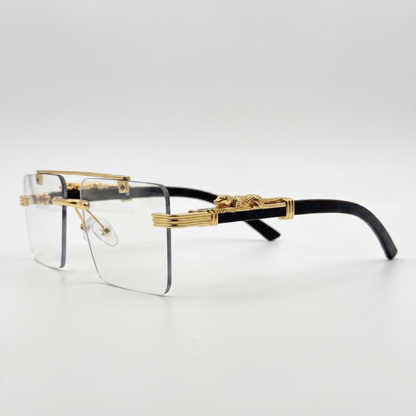 Luxury Rimless Gold Frame Eyeglasses